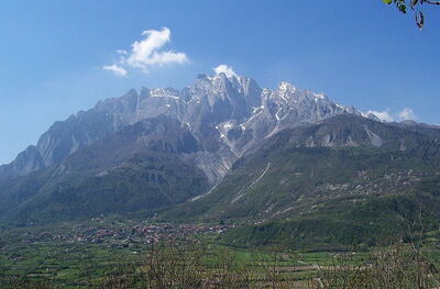Le Mont Concarena qui surplombe le Val Camonica