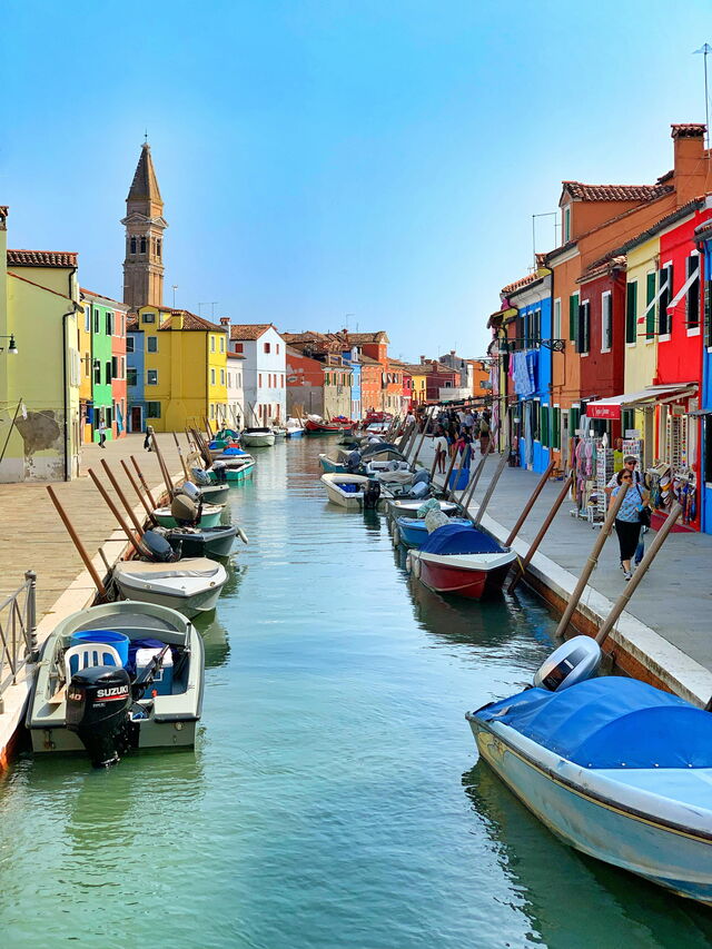 Vue du canal à Burano