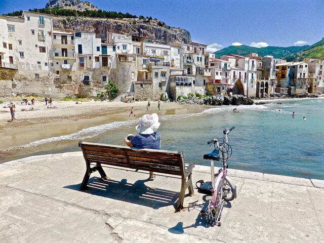 Plage sur Cefalu