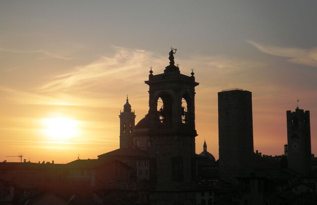Bergame, soleil soucant