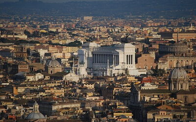 Vue aérienne sur Rome