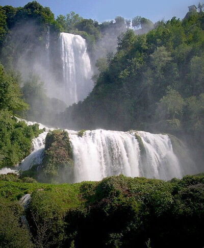 Vue sur la Cascate delle Marmore