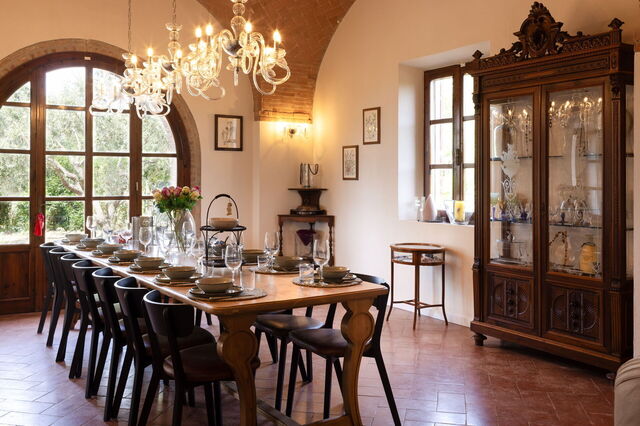 Villa Leone Reale, salle à manger