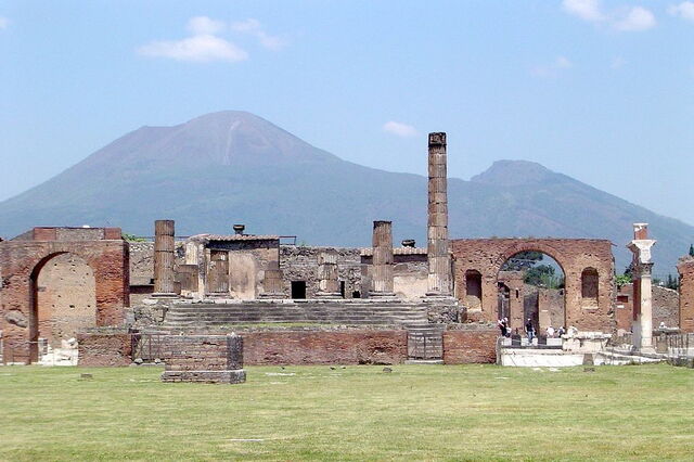 Les ruines de la ville de PompéÏ