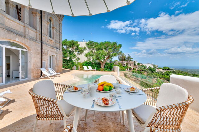 terrasse de la villa augusta