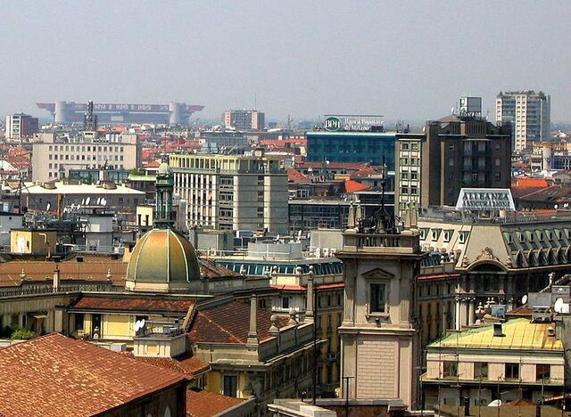 Vue sur les toits de Milan