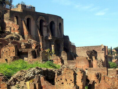 Anciennes ruines sur le Mont Palatin