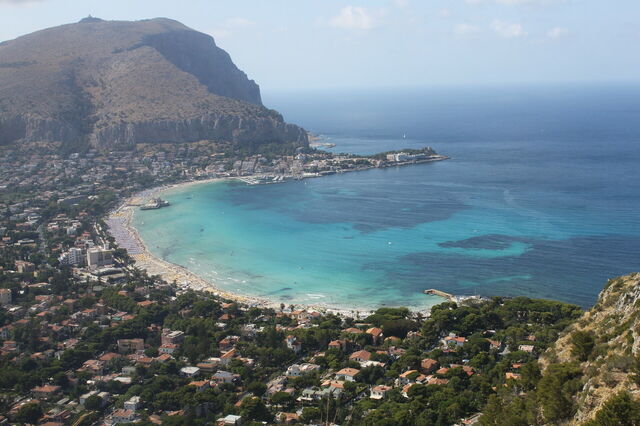 Mondello plage, Palerme