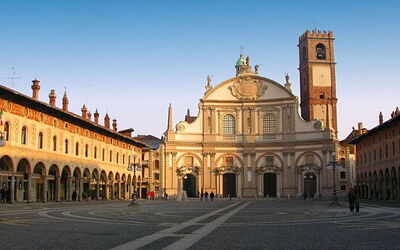 La piazza Ducale à Vigevano