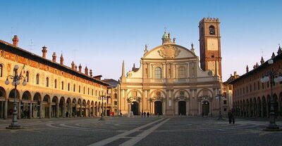 La piazza Ducale à Vigevano