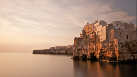 Polignano a Mare, coucher de soleil