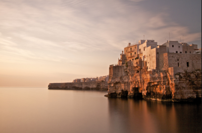 Polignano a Mare, coucher de soleil