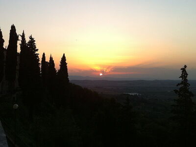 Coucher de soleil sur Panicale