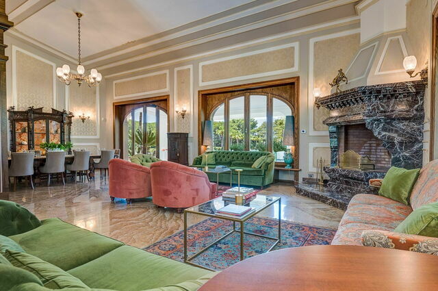 Villa Oria, salon
