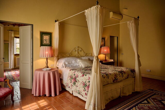 chambre de la villa Marliana