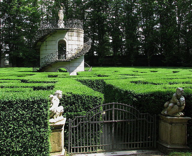 Le labyrinthe de la villa Pisani