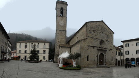 La place principale de Bagno di Romagna