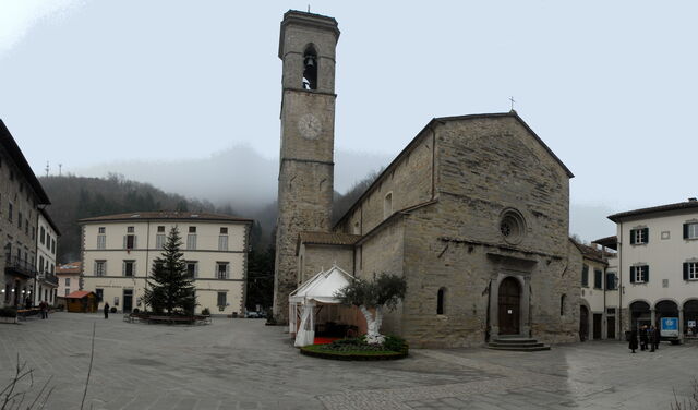 La place principale de Bagno di Romagna