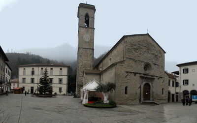 La place principale de Bagno di Romagna