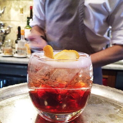 Un verre de Negroni Sbagliato