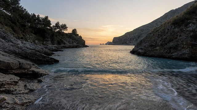Baie de Ieranto, plage