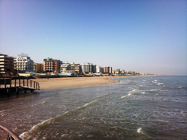 La plage de Riccione