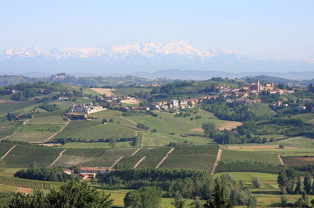 Vue sur la campagne Piémontaise