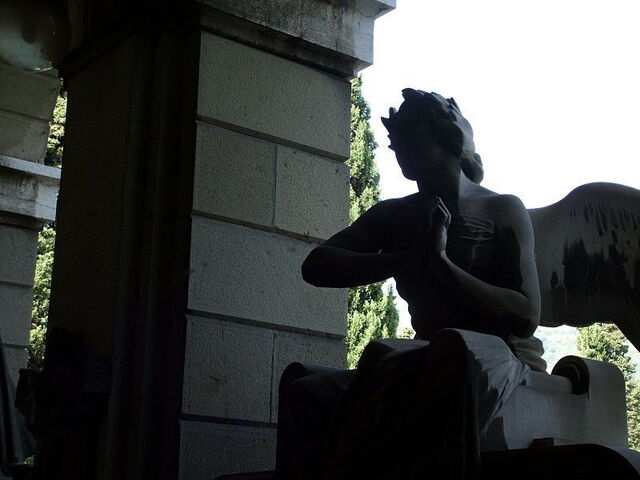 Un ange au Cimetière Monumental de Staglieno