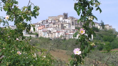Vue dur la ville de Lupara en Molise