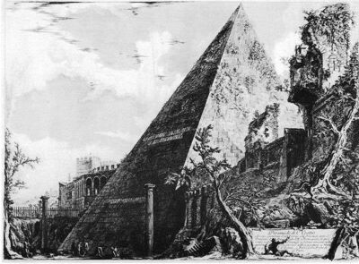 Piranesi, Pyramide de Cestius