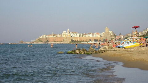 Plage de Termoli en Molise