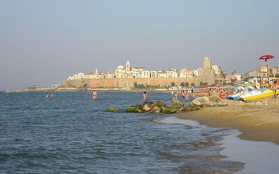 Plage de Termoli en Molise