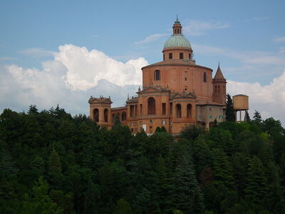 Vue du sanctuaire de la Madonne di San Luca