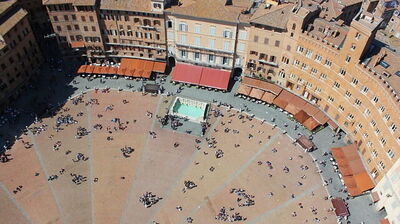 La Piazza del Campo à Sienne