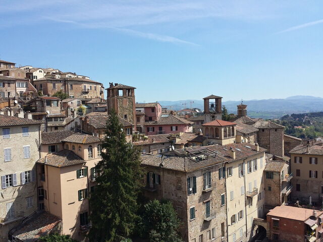 Pérouse vue du ciel