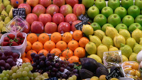 Fruits sur un marché