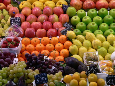 Fruits sur un marché