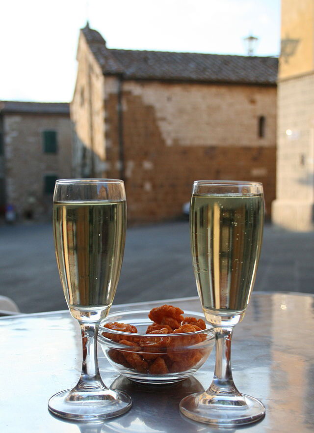 Le fameux vin blanc pétillant: Prosecco