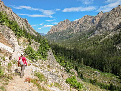 Un chemin de montagne usé
