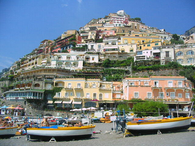 La plage de Positano