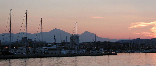 Vue du port de Pescara
