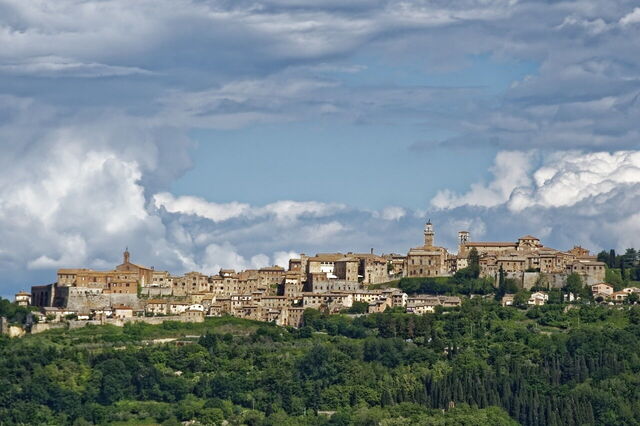 La ligne d'horizon de Montepulciano