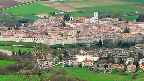 Vue sur la petite ville de Norcia