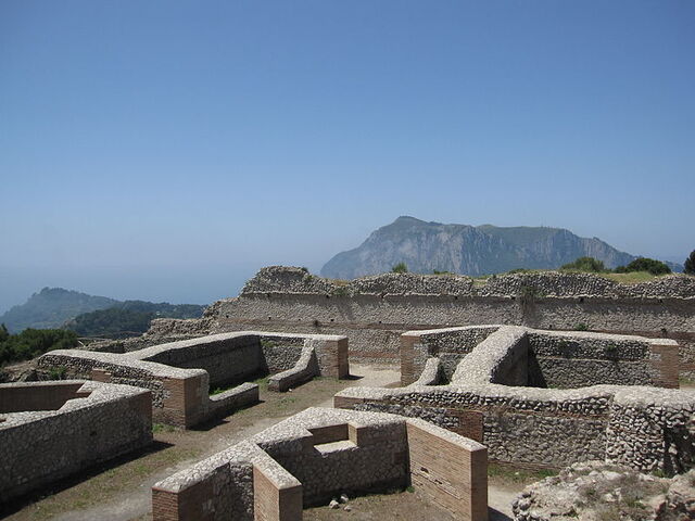 Villa Jovis, ruines