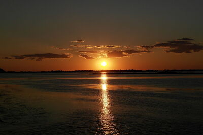 Orbetello, coucher de soleil