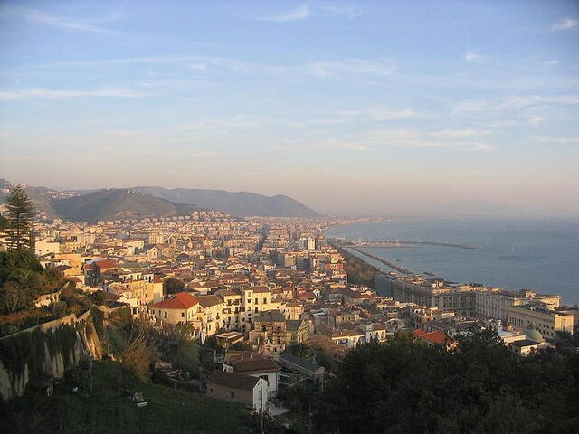 Vue de Salerne ville