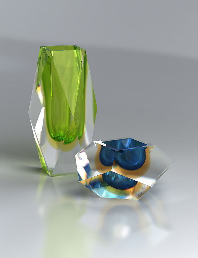 Exemple de verrerie moderne de Murano