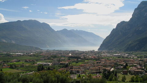 Le paysage autour de Riva del Garda