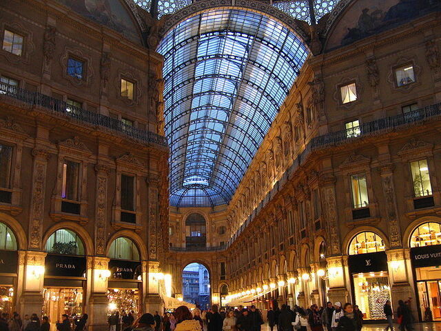 Galleria Vittorio Emanuele II de nuit