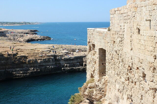 Polignano a Mare, mer